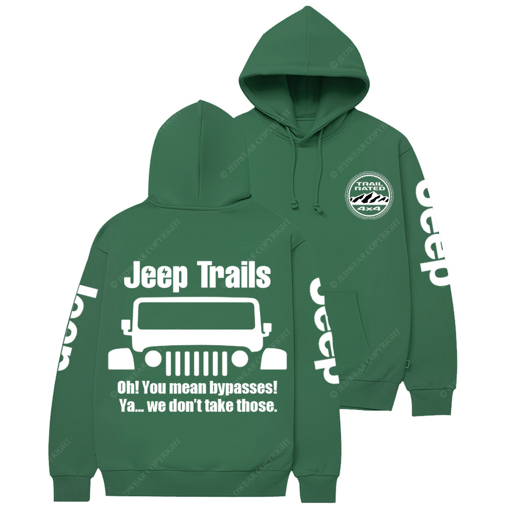 Funny Jp Trail No Bypasses Casual Hoodie