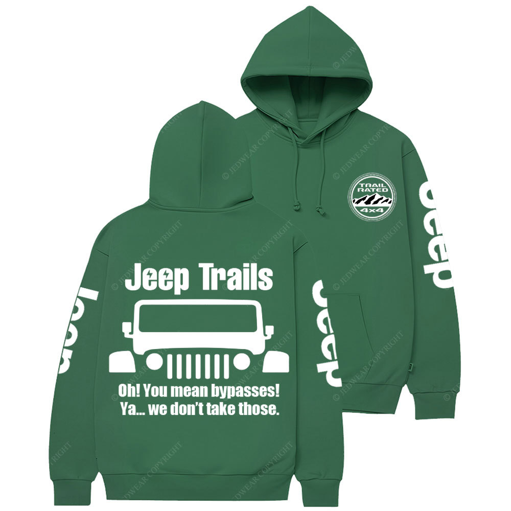 Funny Jp Trail No Bypasses Casual Hoodie
