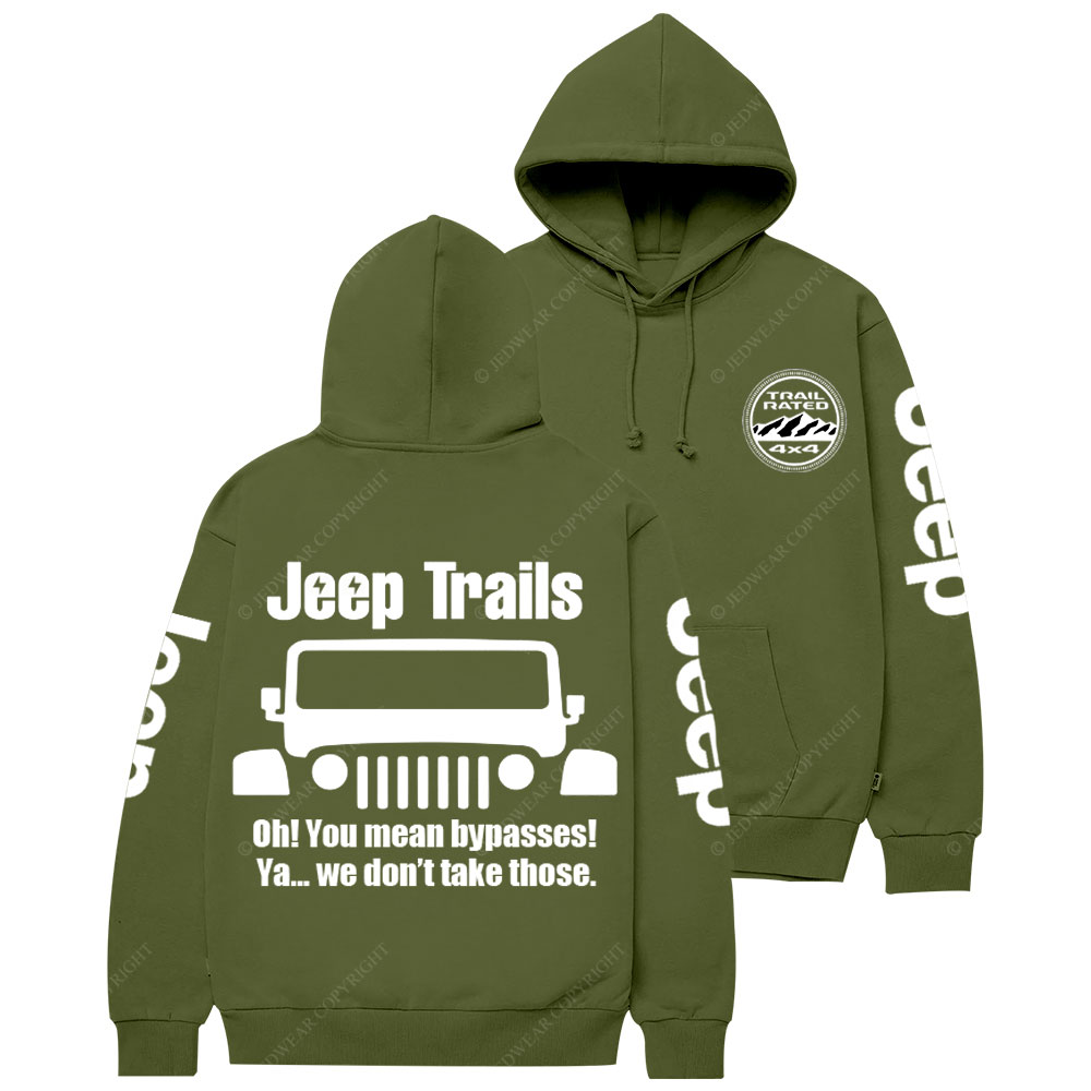 Funny Jp Trail No Bypasses Casual Hoodie