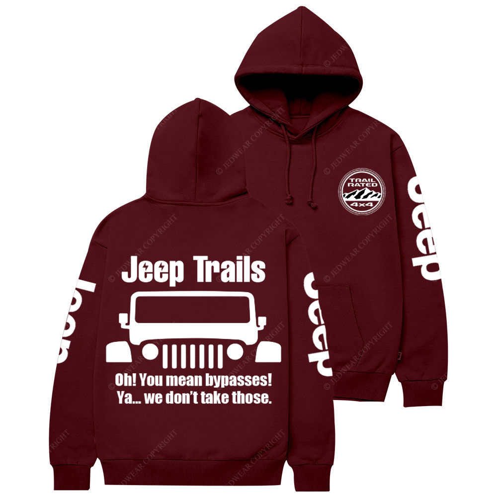 Funny Jp Trail No Bypasses Casual Hoodie