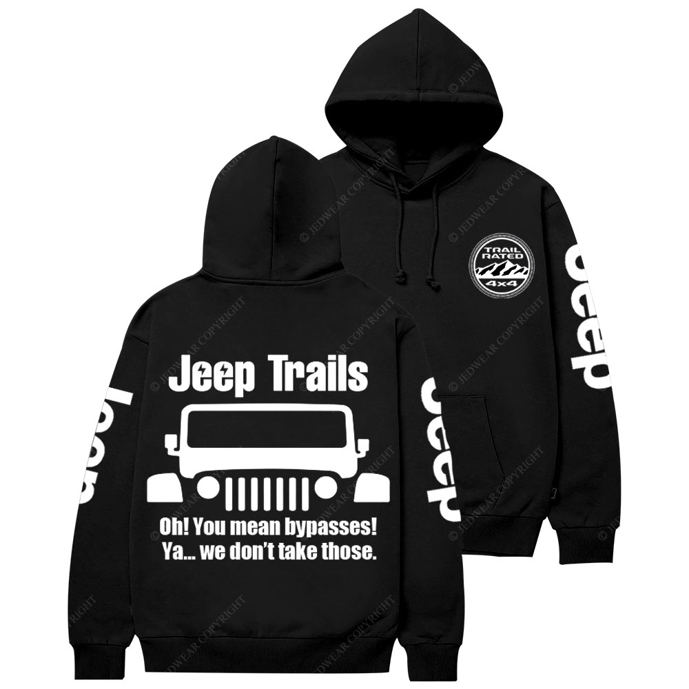 Funny Jp Trail No Bypasses Casual Hoodie