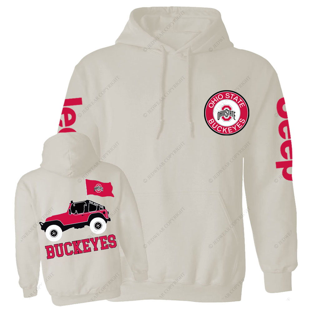 Ohio State Buckeyes Round Sign Jp Casual Hoodie