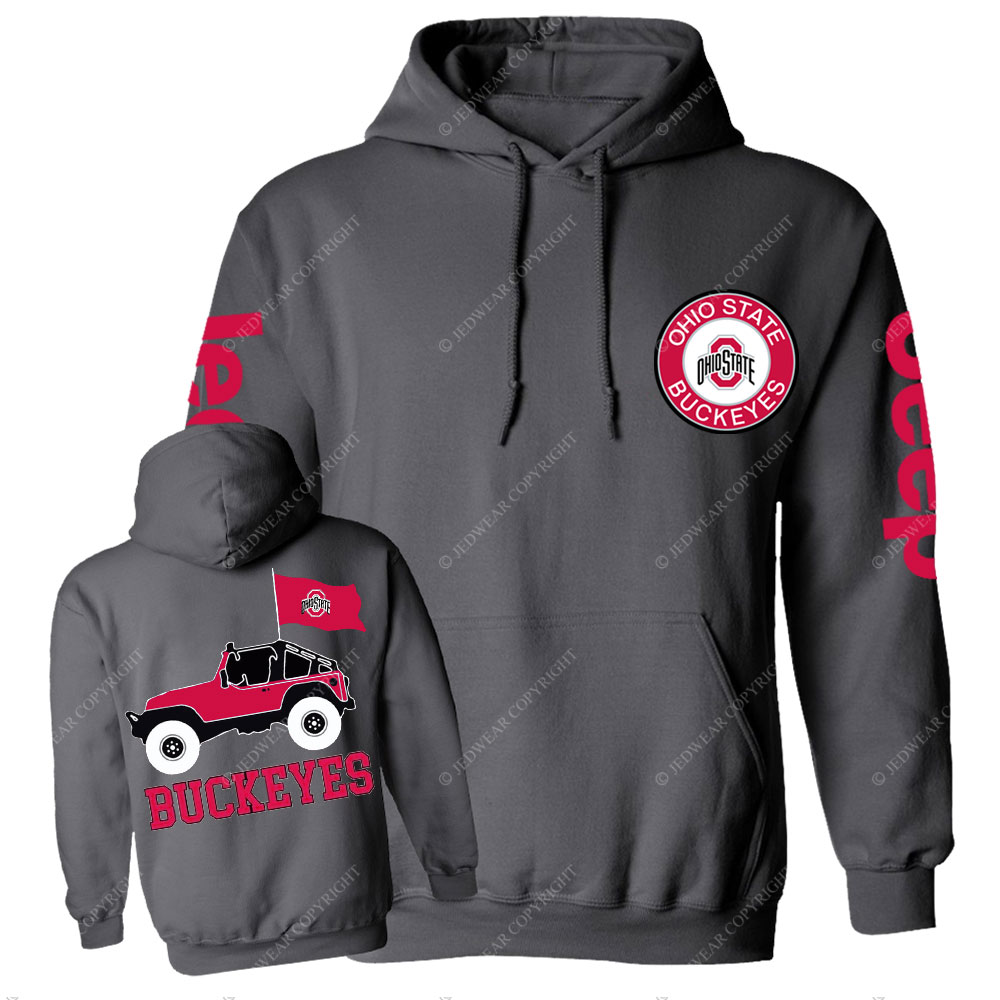 Ohio State Buckeyes Round Sign Jp Casual Hoodie