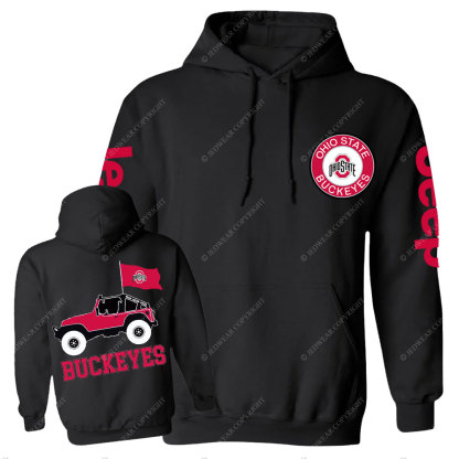 Ohio State Buckeyes Round Sign Jp Casual Hoodie