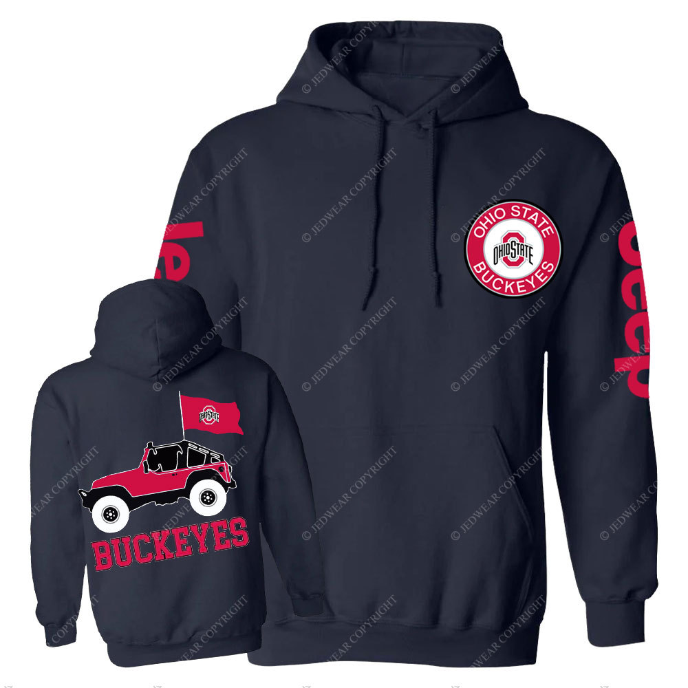Ohio State Buckeyes Round Sign Jp Casual Hoodie