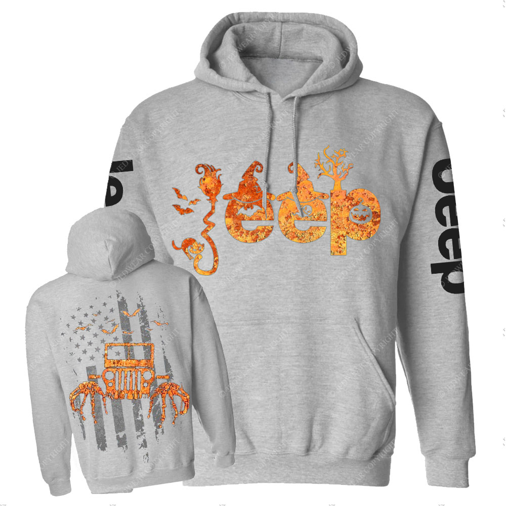 Halloween Jp Is Coming Flag Double Printed Casual Hoodie