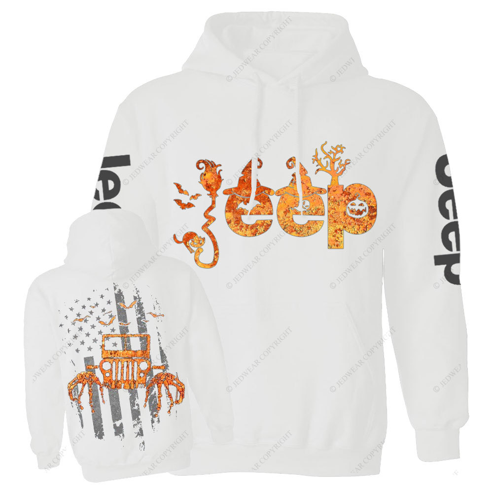 Halloween Jp Is Coming Flag Double Printed Casual Hoodie