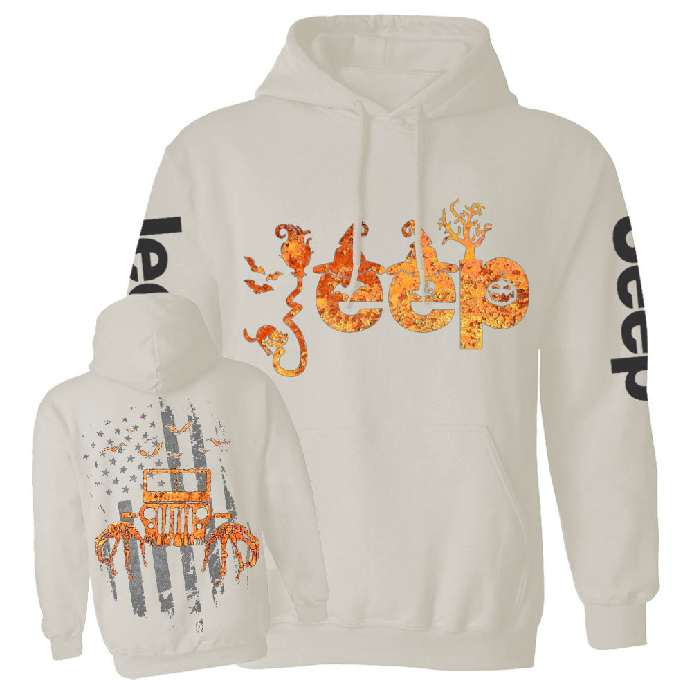 Halloween Jp Is Coming Flag Double Printed Casual Hoodie