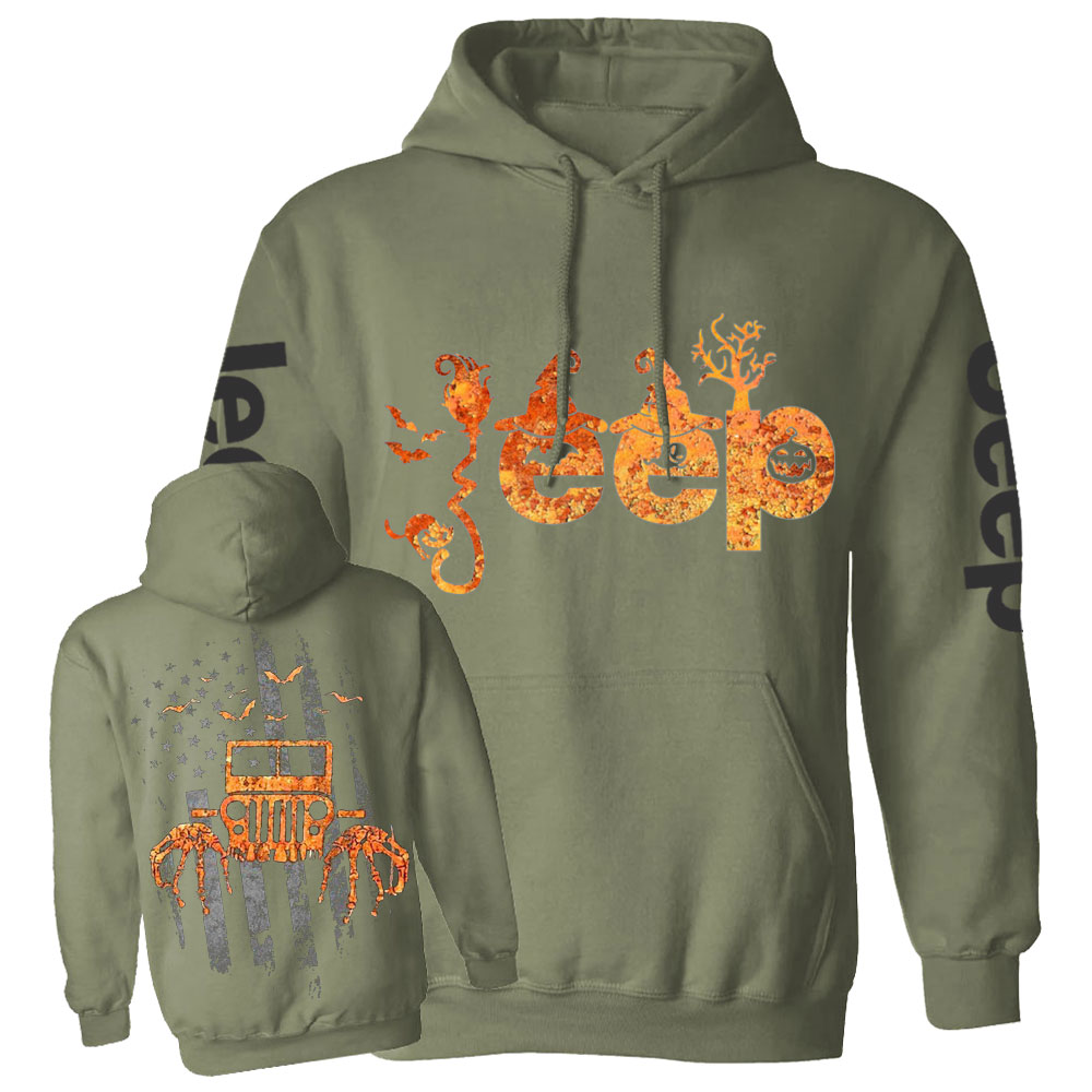 Halloween Jp Is Coming Flag Double Printed Casual Hoodie