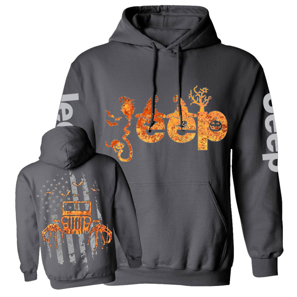 Halloween Jp Is Coming Flag Double Printed Casual Hoodie
