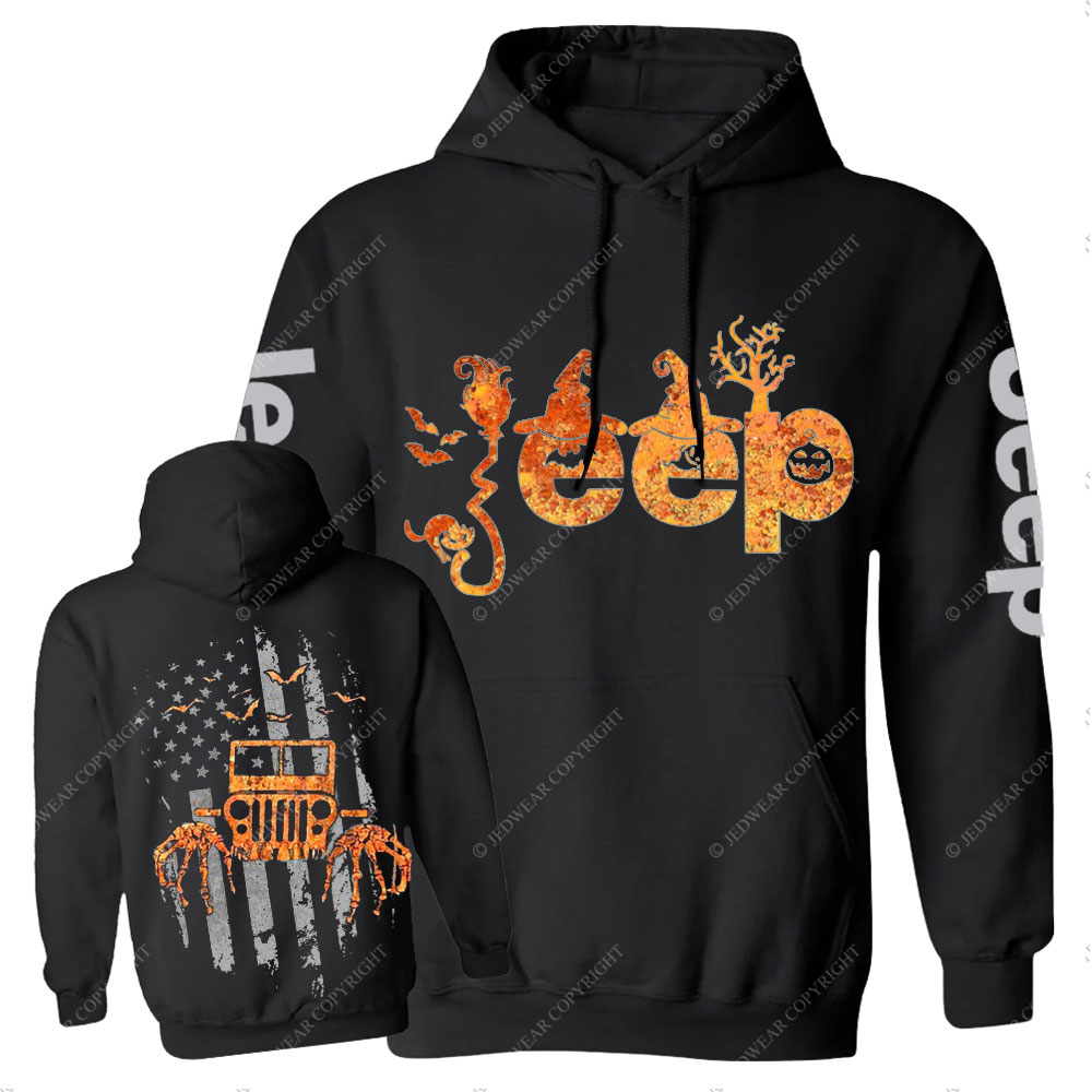 Halloween Jp Is Coming Flag Double Printed Casual Hoodie