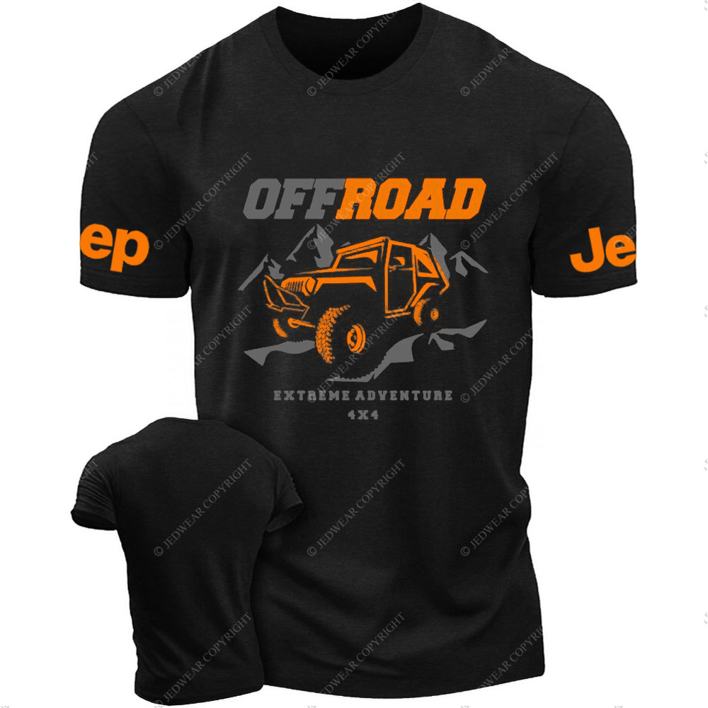 Offroad Extreme Adventure 4x4 Orange and Grey Jp T-Shirt
