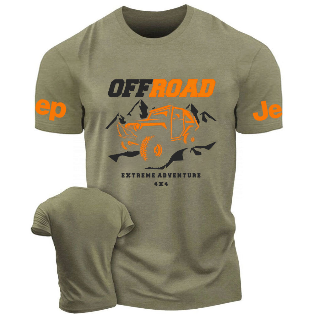 Offroad Extreme Adventure 4x4 Orange and Grey Jp T-Shirt