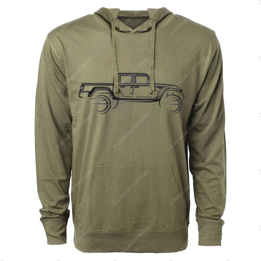 Jp Gladiator Outline Jp Oversized Lightweight Hoodie