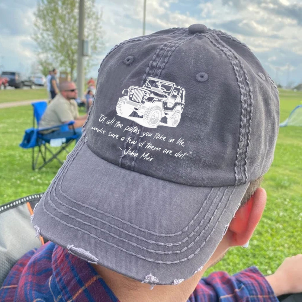 Dirt Path John Muir Quote Jp Funny Baseball Cap