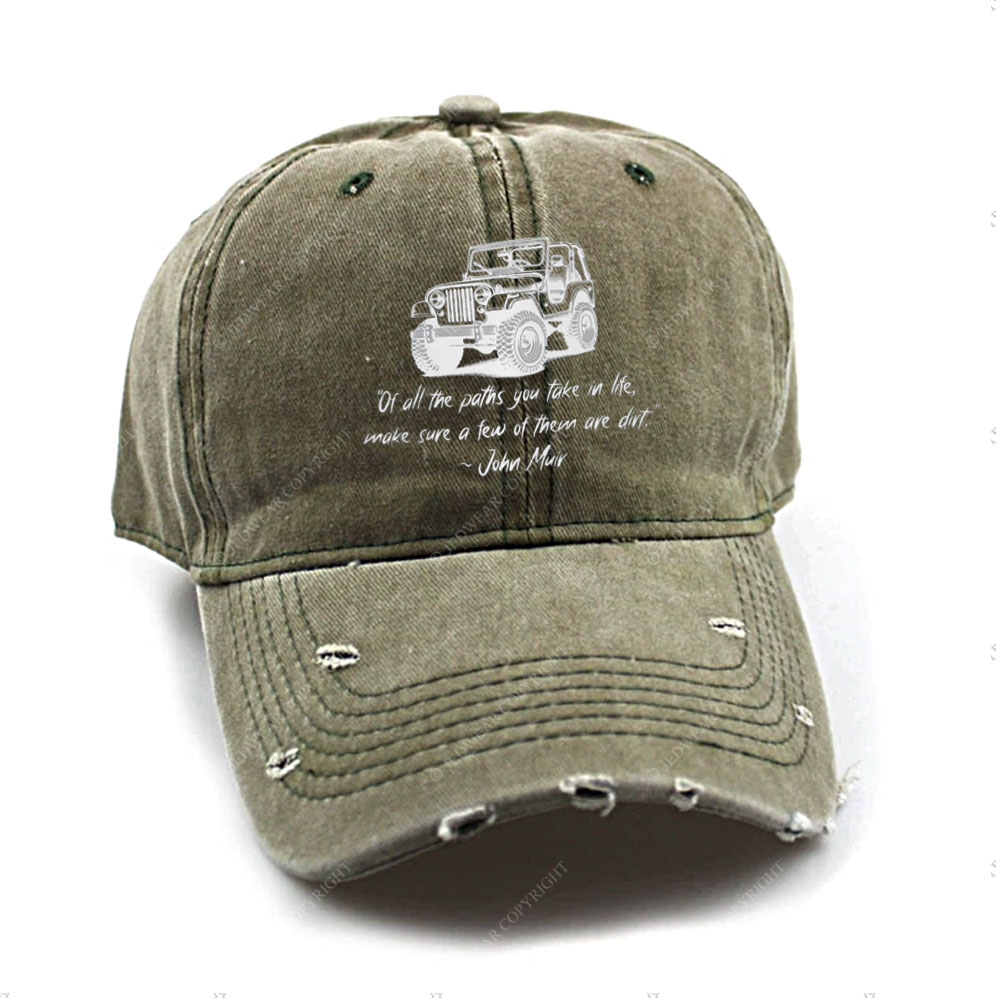 Dirt Path John Muir Quote Jp Funny Baseball Cap
