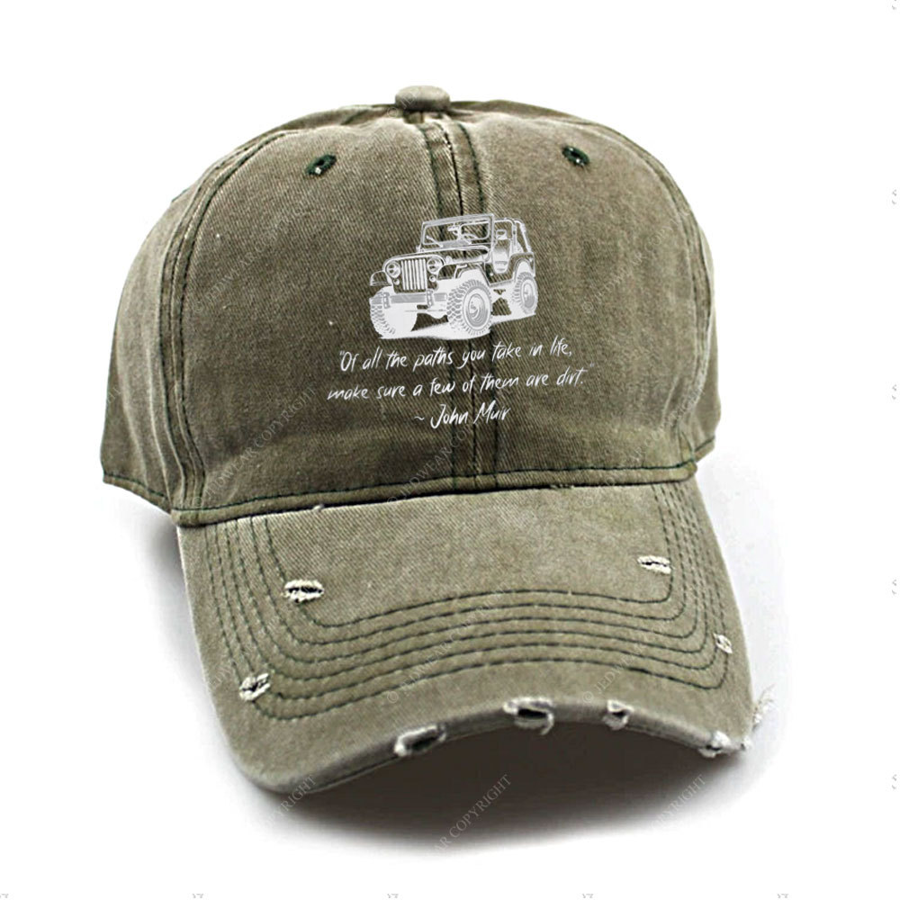 Dirt Path John Muir Quote Jp Funny Baseball Cap