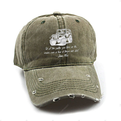 Dirt Path John Muir Quote Jp Funny Baseball Cap