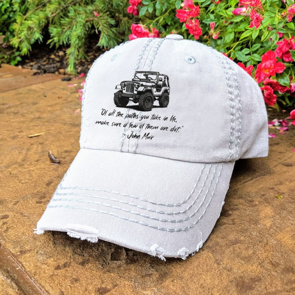 Dirt Path John Muir Quote Jp Funny Baseball Cap