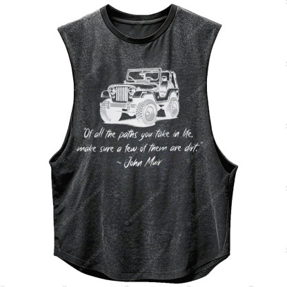 Dirt Path John Muir Quote Jp Funny Men Tank