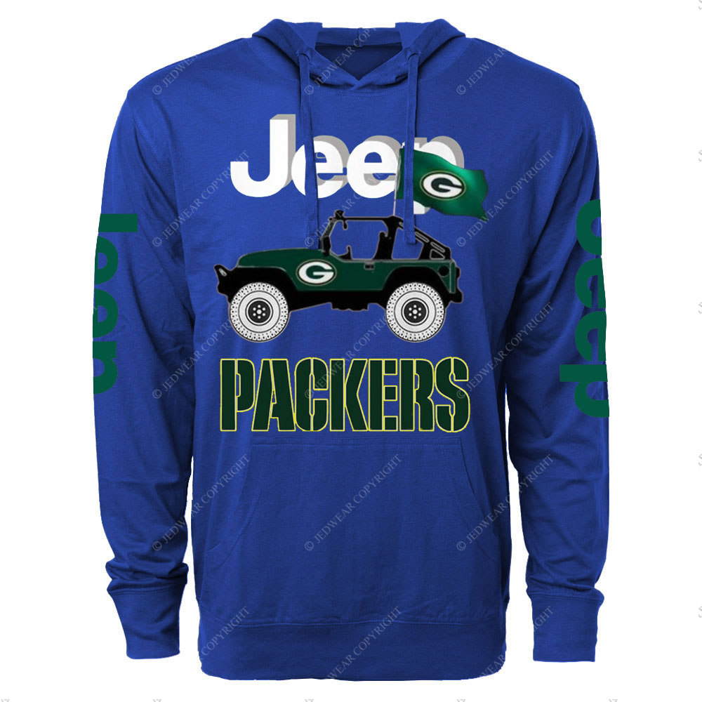 Jp Green Bay Packers Flag Oversized Lightweight Hoodie