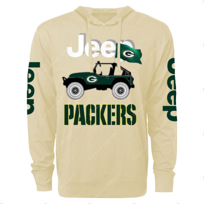 Jp Green Bay Packers Flag Oversized Lightweight Hoodie