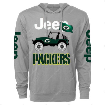 Jp Green Bay Packers Flag Oversized Lightweight Hoodie
