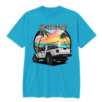 Gladiator Palm Tree Beach Sunset Jp T-shirt