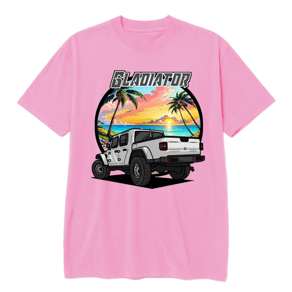 Gladiator Palm Tree Beach Sunset Jp T-shirt