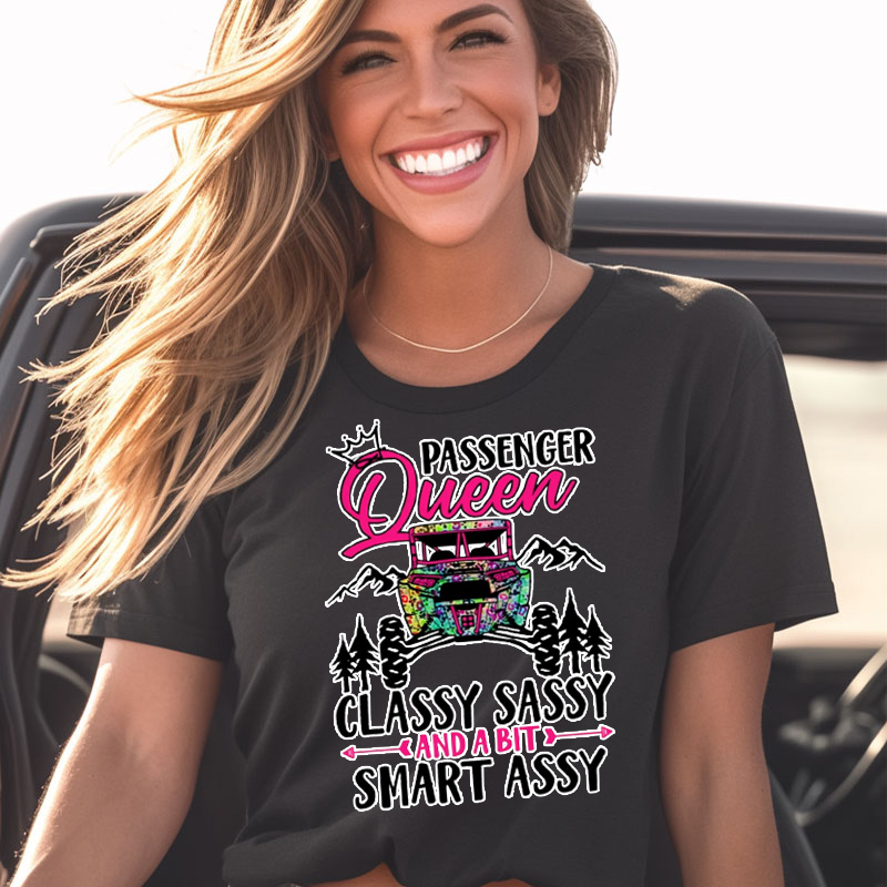 Passenger Queen Funny Off-Road Adventure Lover T-Shirt