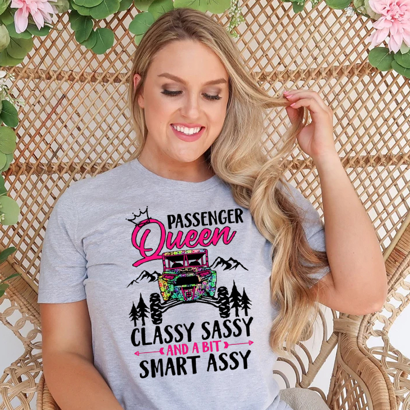 Passenger Queen Funny Off-Road Adventure Lover T-Shirt