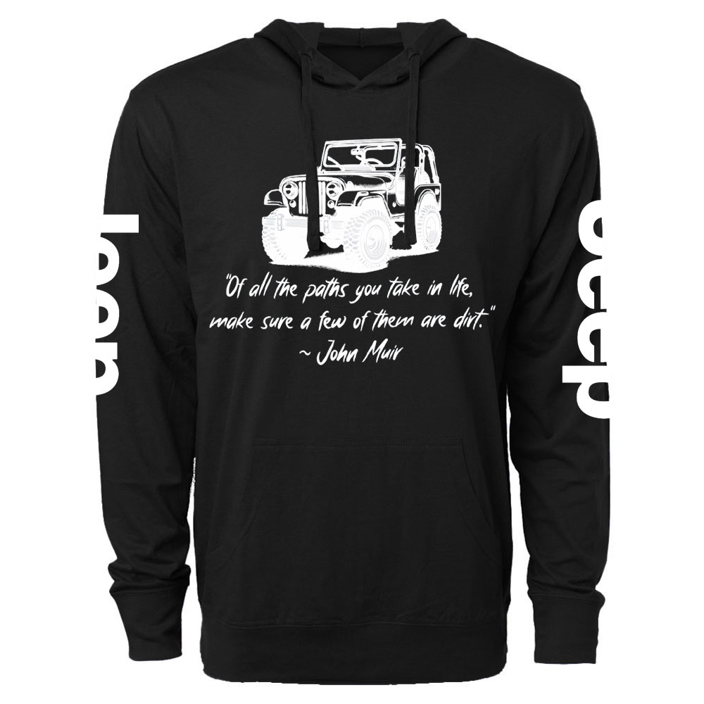 Dirt Path John Muir Quote Jp Funny Oversized Lightweight Hoodie