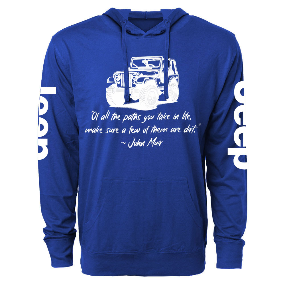 Dirt Path John Muir Quote Jp Funny Oversized Lightweight Hoodie