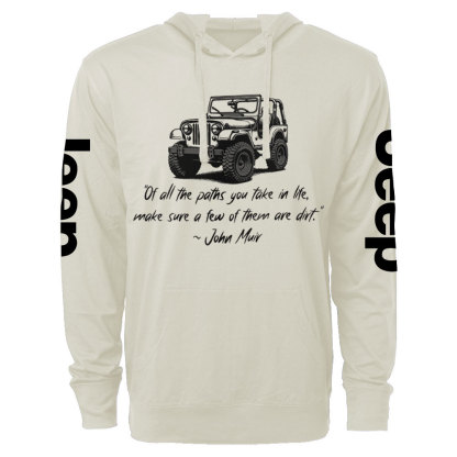 Dirt Path John Muir Quote Jp Funny Oversized Lightweight Hoodie