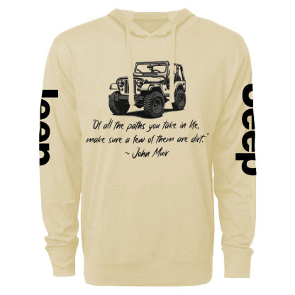 Dirt Path John Muir Quote Jp Funny Oversized Lightweight Hoodie