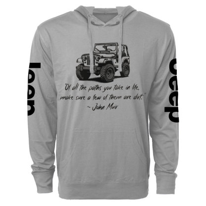 Dirt Path John Muir Quote Jp Funny Oversized Lightweight Hoodie