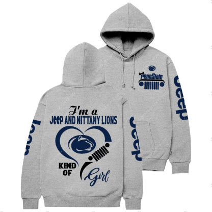 Penn State Nittany Lions Team Heart Jp Girl Casual Hoodie