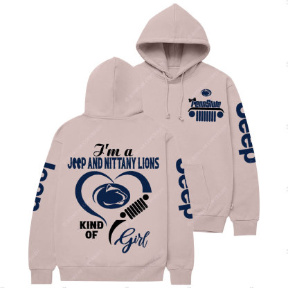 Penn State Nittany Lions Team Heart Jp Girl Casual Hoodie