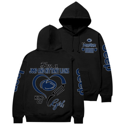 Penn State Nittany Lions Team Heart Jp Girl Casual Hoodie