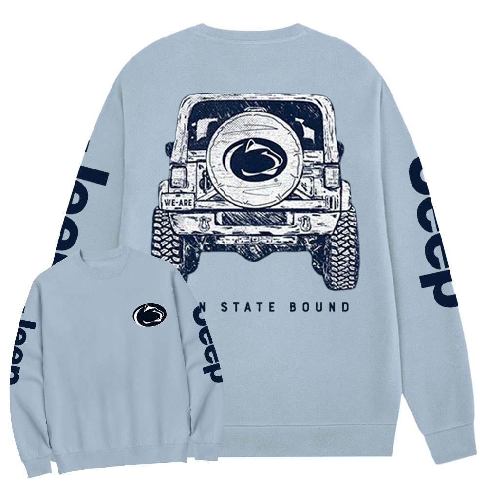League Penn State Jp Double Printed Crew Neck Sweatshirt