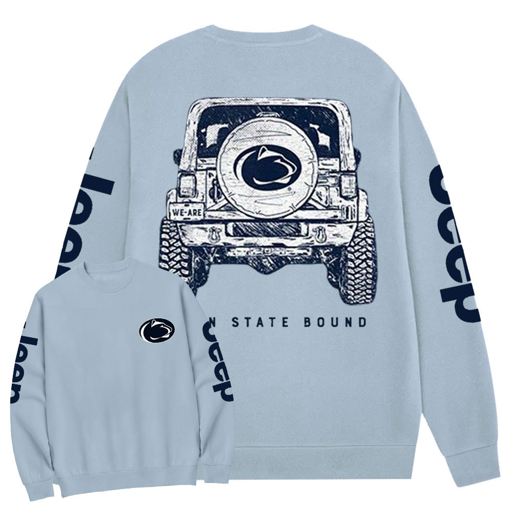 League Penn State Jp Double Printed Crew Neck Sweatshirt