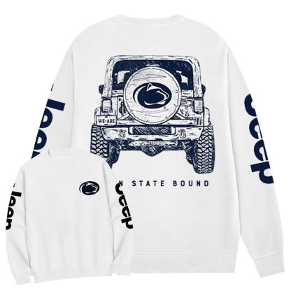 League Penn State Jp Double Printed Crew Neck Sweatshirt
