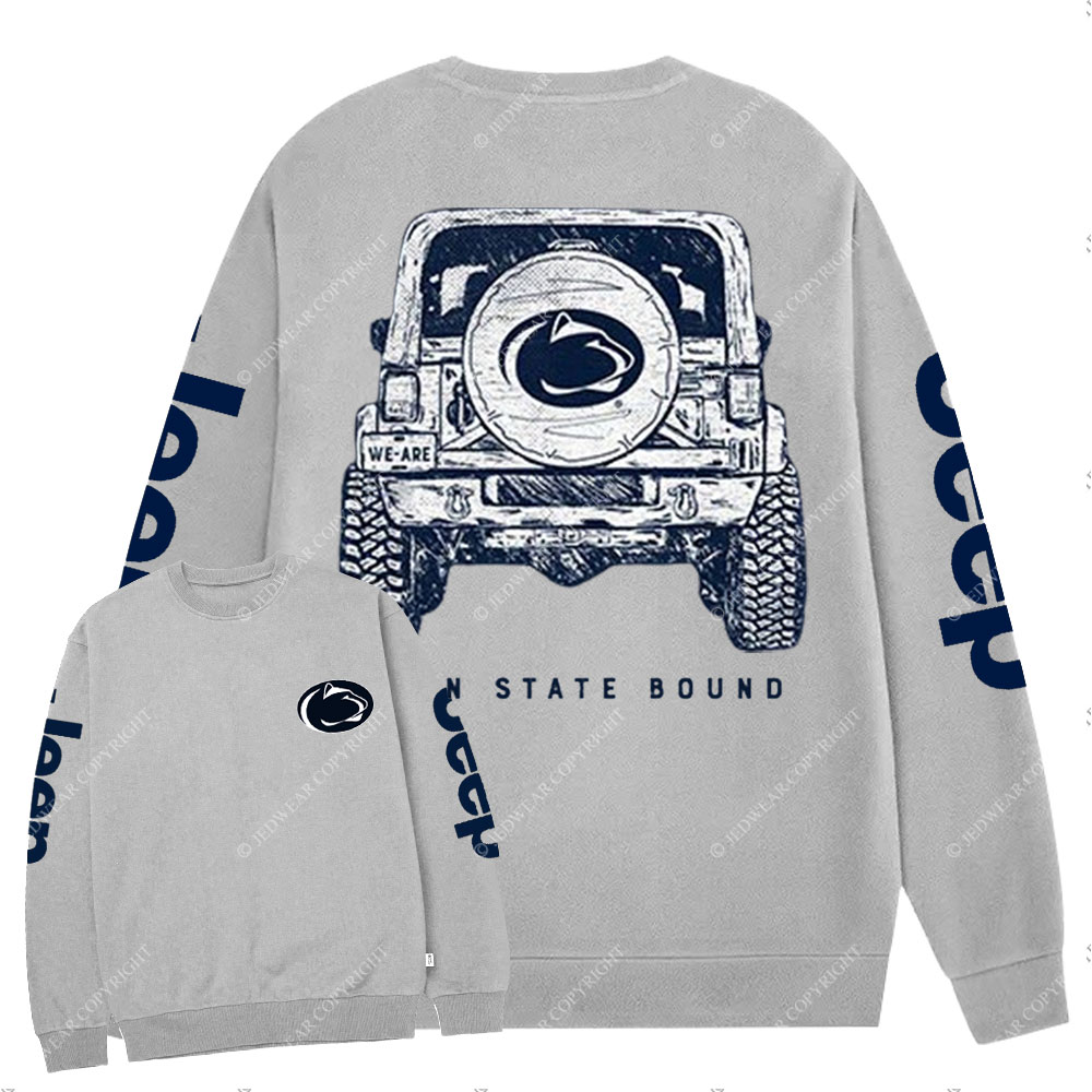 League Penn State Jp Double Printed Crew Neck Sweatshirt