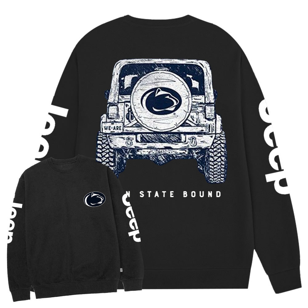 League Penn State Jp Double Printed Crew Neck Sweatshirt