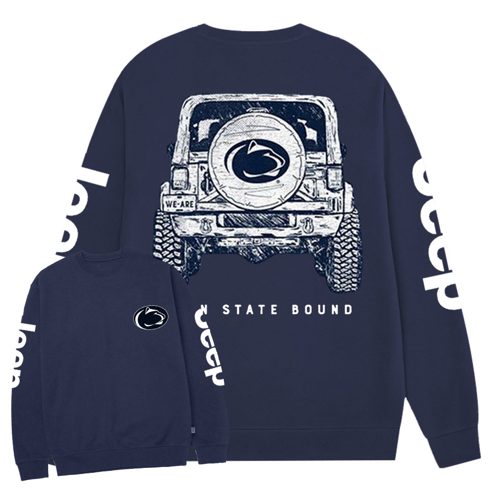 League Penn State Jp Double Printed Crew Neck Sweatshirt