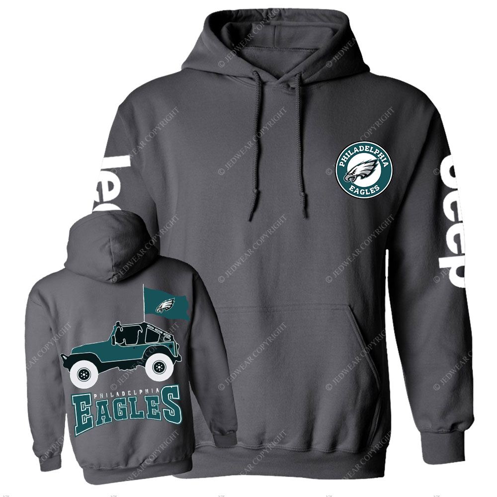Philadelphia Eagles Circle Logo Football Jp Casual Hoodie