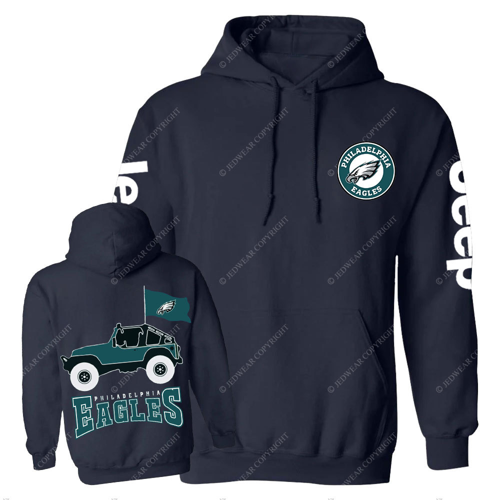 Philadelphia Eagles Circle Logo Football Jp Casual Hoodie