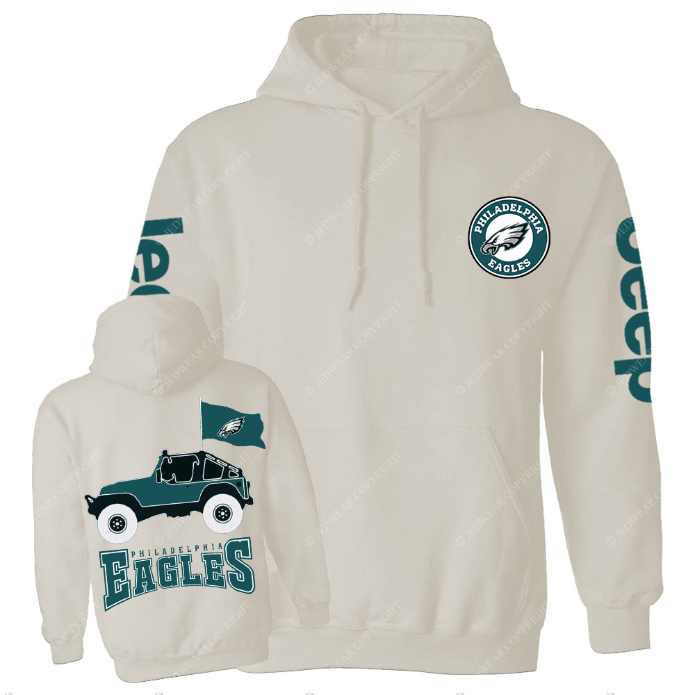 Philadelphia Eagles Circle Logo Football Jp Casual Hoodie