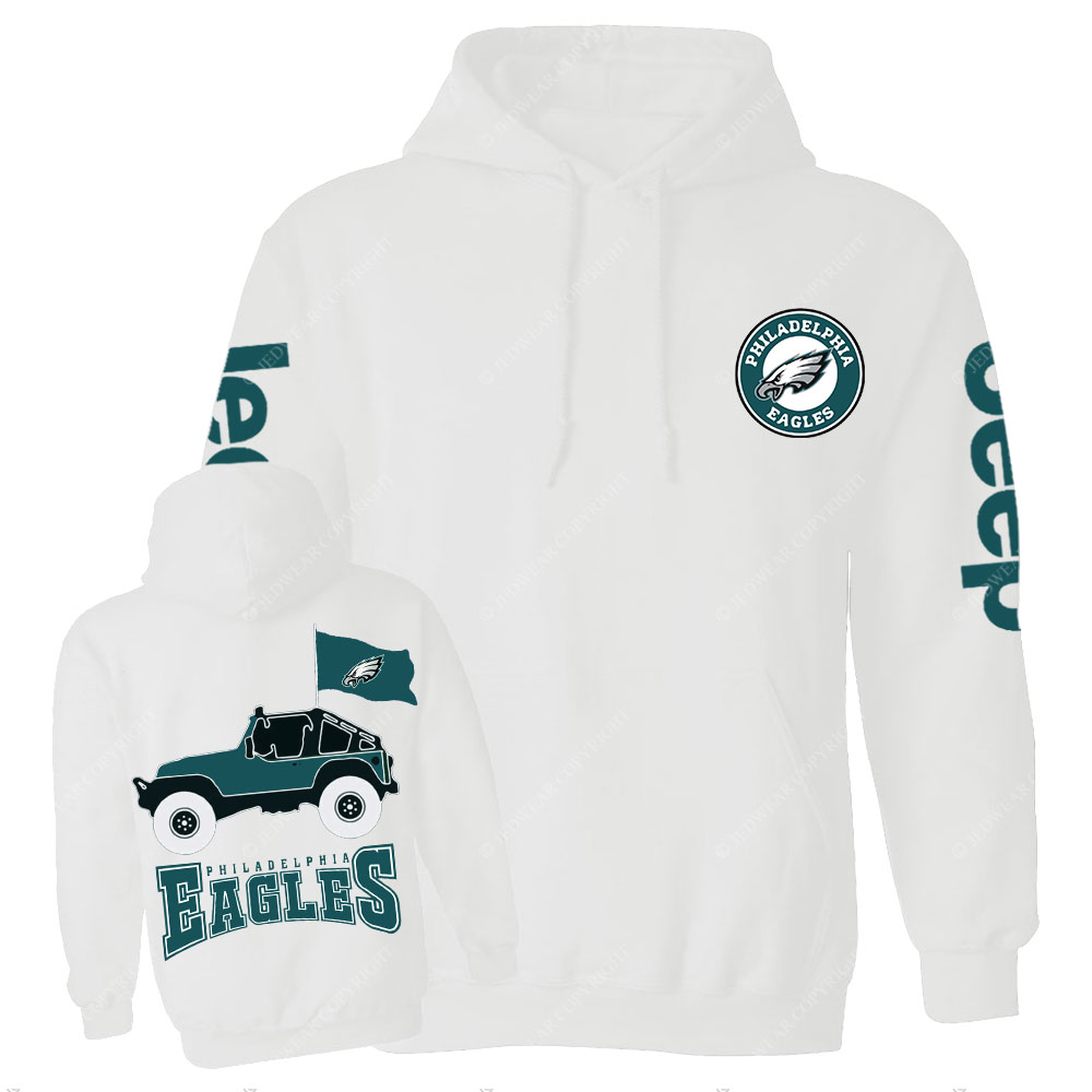 Philadelphia Eagles Circle Logo Football Jp Casual Hoodie