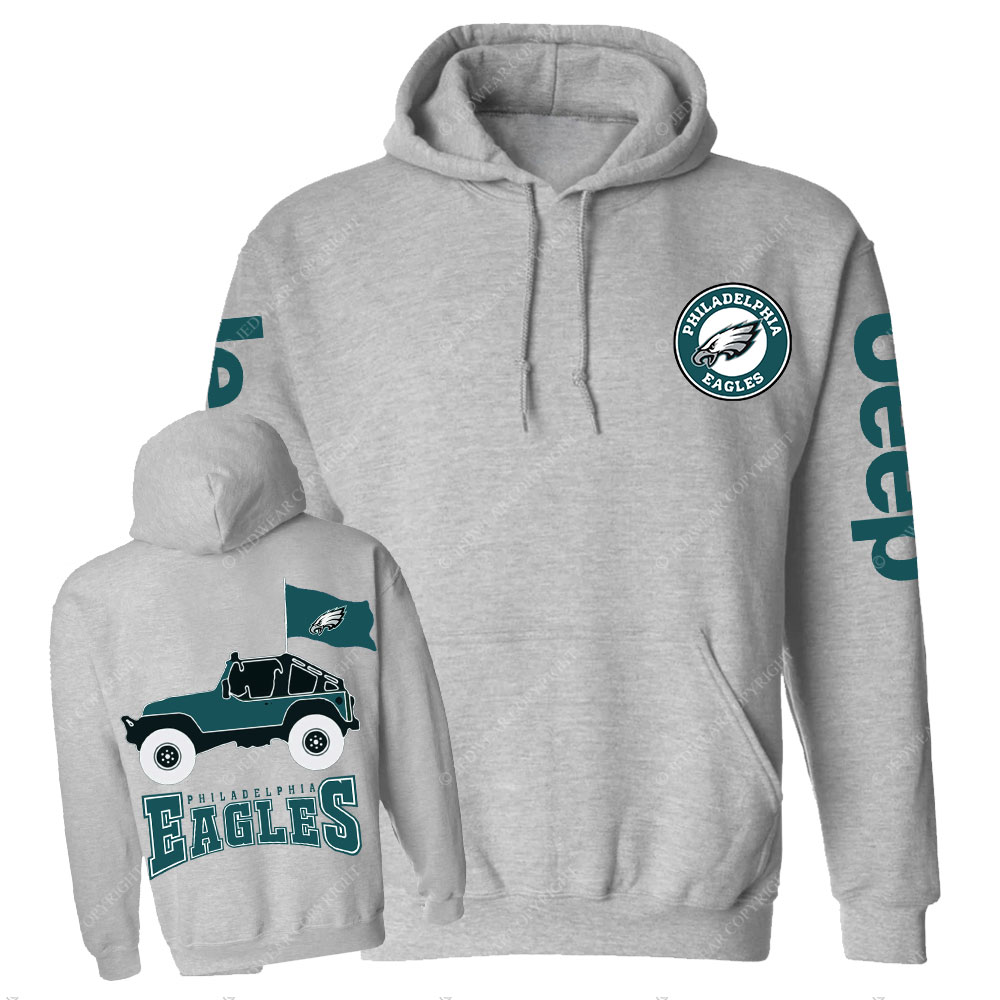 Philadelphia Eagles Circle Logo Football Jp Casual Hoodie